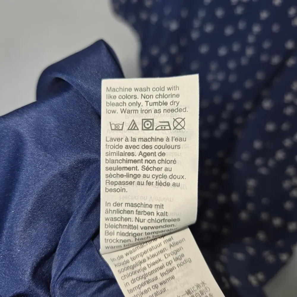 J. Crew floral midi dress. Size 8. Boho / peasant vibe. Blue. Flutter sleeves.
